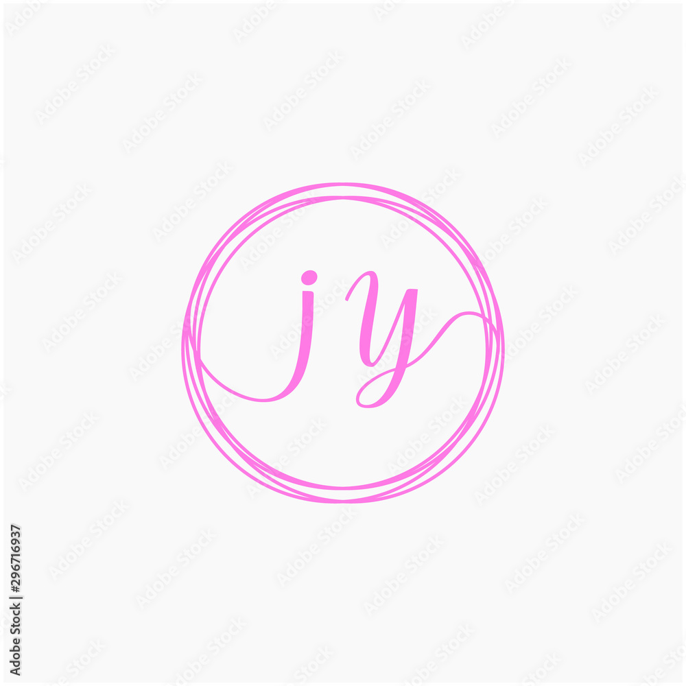 Letter IY logo template. Creative fashion logo design, couple letter , beauty icon. Initial handwriting or handwritten logo for identity. Logo with hand drawn style. wedding concept -vector Letter IY logo template. Creative fashion logo design, couple letter , beauty icon. Initial handwriting or handwritten logo for identity. Logo with hand drawn style. wedding concept -vector