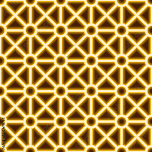 Neon laser lines vector seamless pattern. Vector geometric seamless texture with delicate grid. Neon laser lines pattern. geometric texture with grid lines