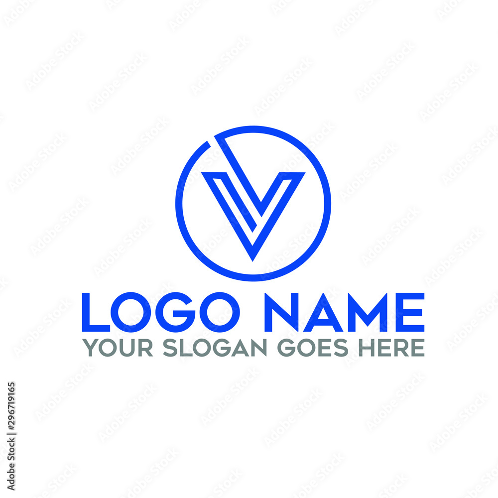 Initial and letter V monogram logo design and IDENTITY DESIGN - Vector Initial and letter V monogram logo design and IDENTITY DESIGN - Vector