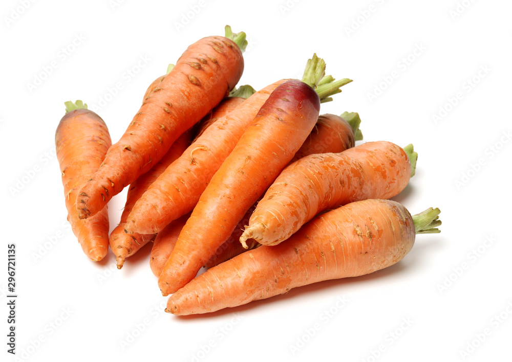 Fresh carrot on a white background Fresh carrot on a white background