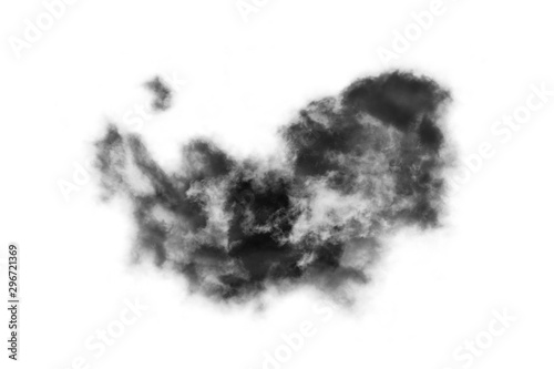 Textured Smoke,Abstract black,isolated on white background