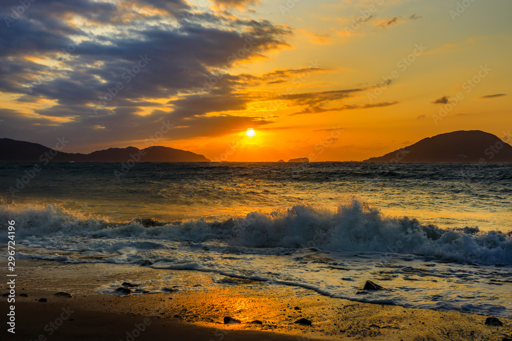 志賀島の夕日