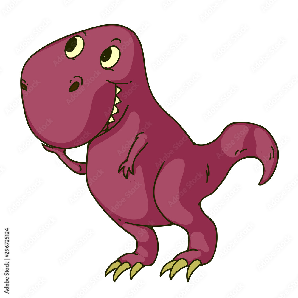 Cool dinosaur, dino. Cartoon mascot for children, kids clothing. Fashionable illustration for t-shirt designs Cool dinosaur, dino. Cartoon mascot for children, kids clothing. Fashionable illustration for t-shirt designs