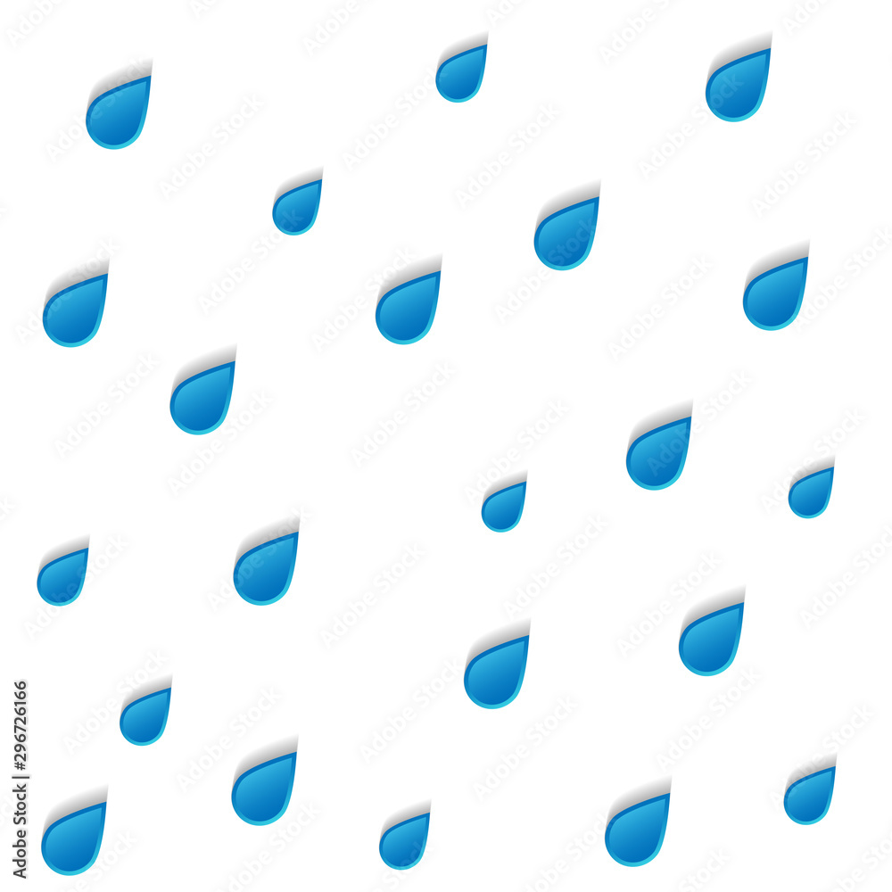 Rain water droplets pattern.Vector seamless dot pattern. Abstract geometric background.Spring abstract background in shades of blue.