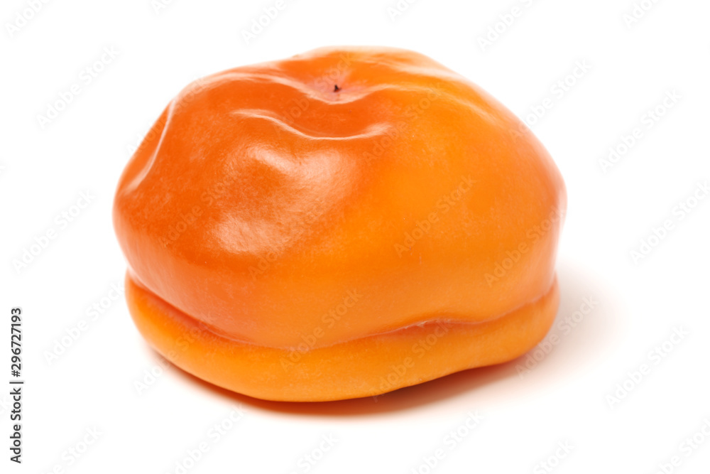 persimmon on a white background persimmon on a white background