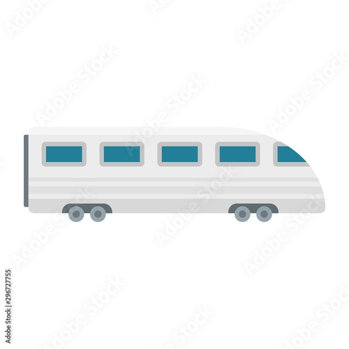 Speed train icon. Flat illustration of speed train vector icon for web design