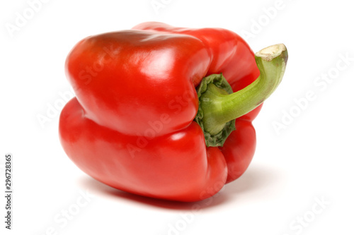 fresh bell pepper (capsicum) on white background