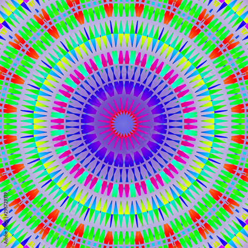 abstract colorful geometric mandala design