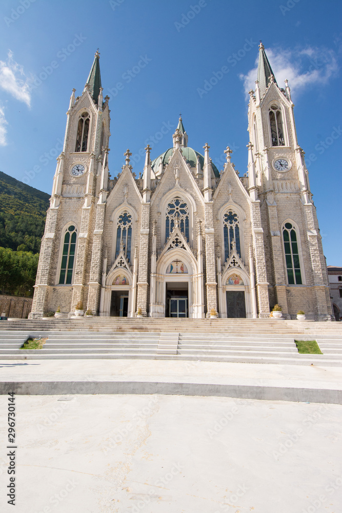 Basilica santuario di Maria Santissima Addolorata, is a modern-day sanctuary located in the Matese park, near Isernia