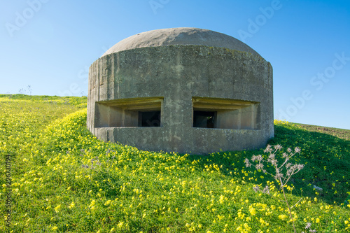 German bunker in Sicily, near Gela photo