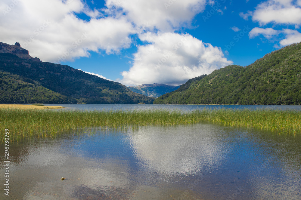 Falkner Lake located in the Nahuel Huapi National Park, province of Neuquen, Argentina Falkner Lake located in the Nahuel Huapi National Park, province of Neuquen, Argentina