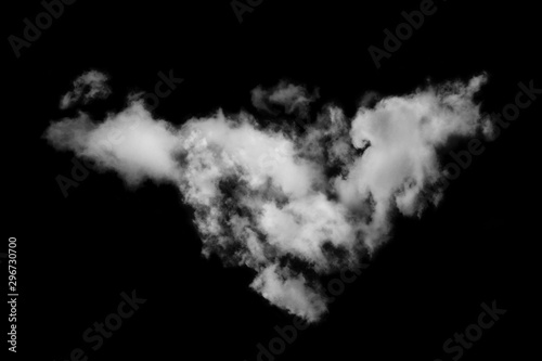 Cloud isolated on black background,Textured Smoke,Brush clouds,Abstract black
