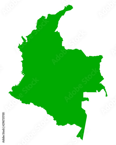 Karte von Kolumbien