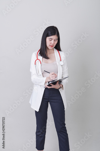 Young nurse with a stethoscope