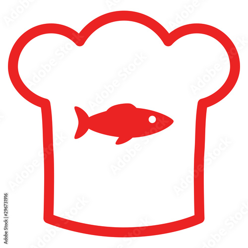 Fisch und Kochhaube