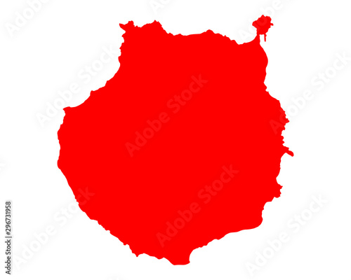 Karte von Gran Canaria