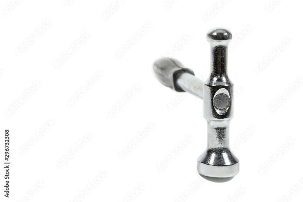 Silver Hammer isolated on white background