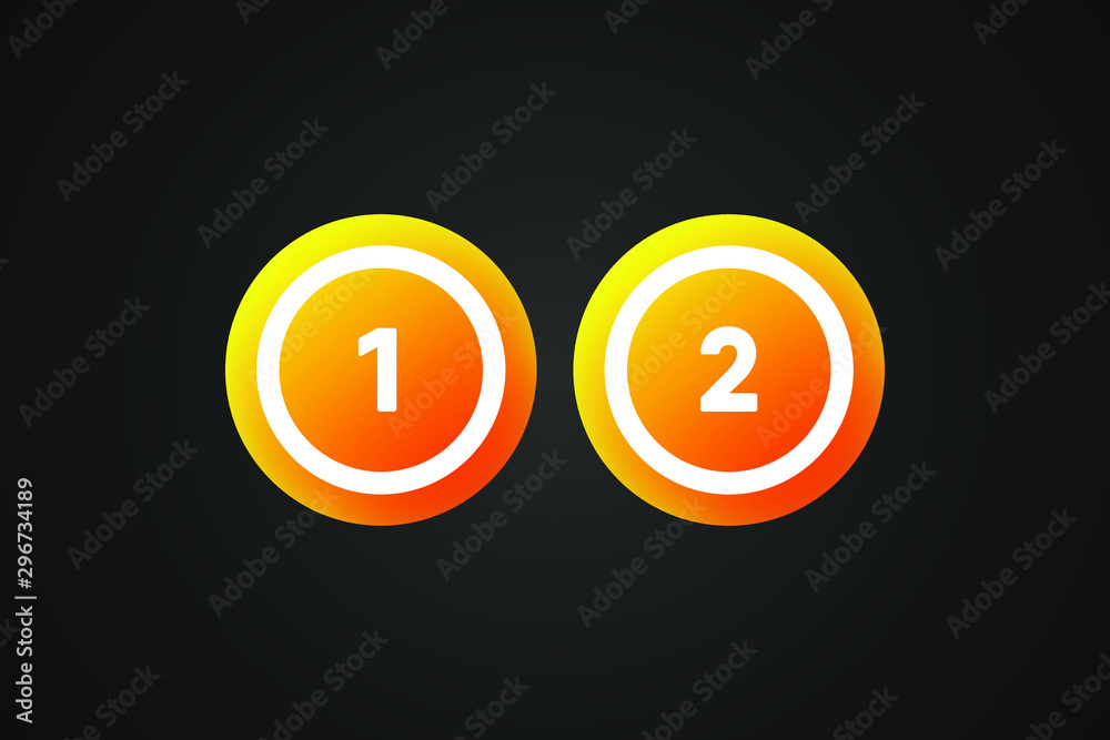 Orange Bingo Balls Vector Illustration Orange Bingo Balls Vector Illustration