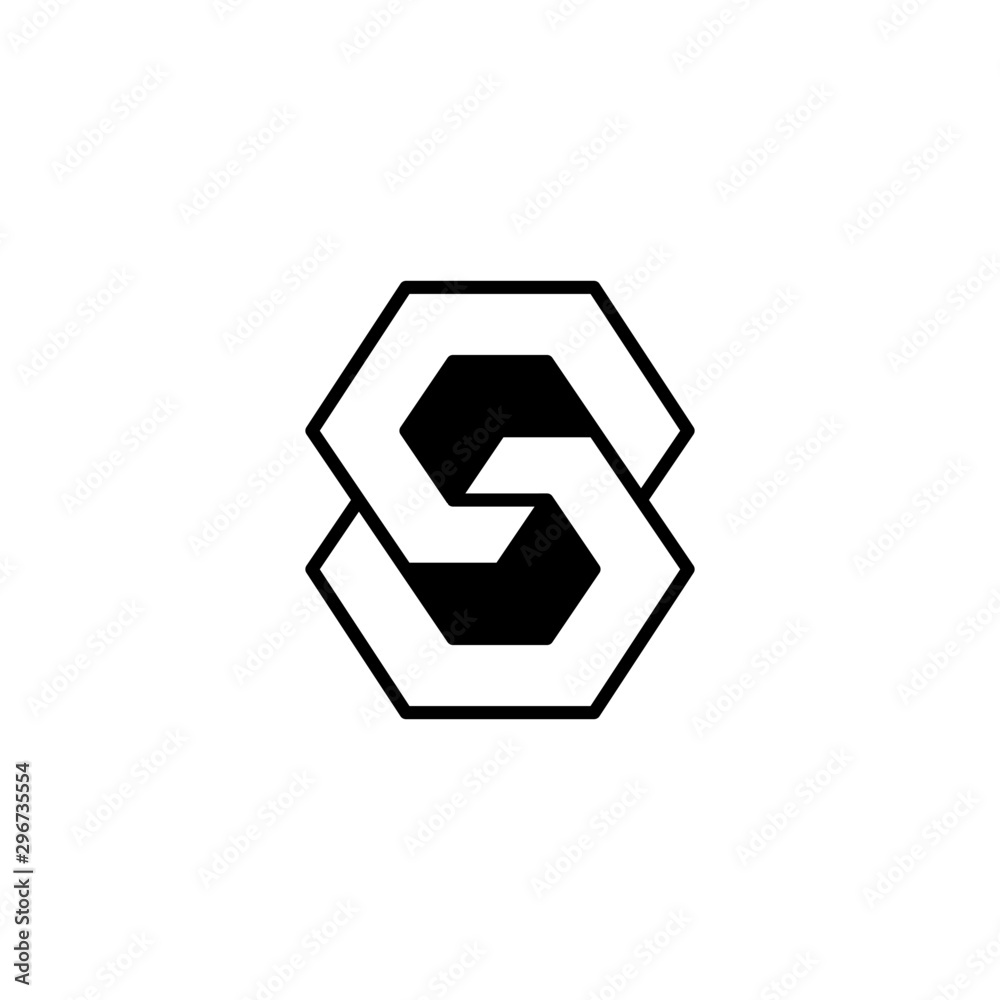 Letter SS Monogram, Geometric and negative space SS Logo, Logo template .vector Letter SS Monogram, Geometric and negative space SS Logo, Logo template .vector