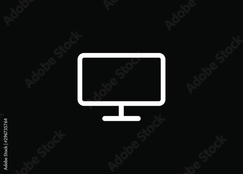 Desktop Computer Icon Symbol Vector Illustration