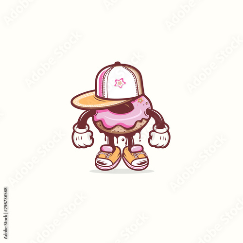 Urban DONUT mascot (ID: 296736568)