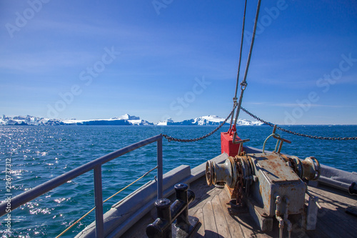 Cruising on the Disco Bay out of Ilulissat, Greenland. photo