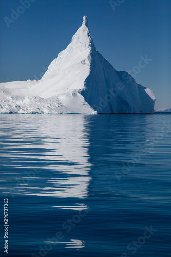 Greenlandic Iceberg on Disco Bay out of Ilulissat. Isfjord  Ilullisat.