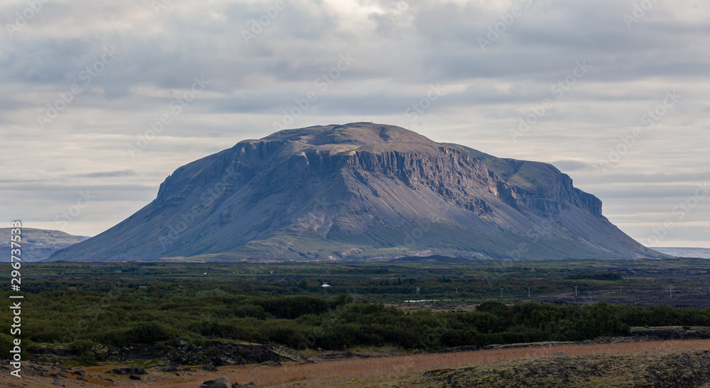 Mountain Búrfell in Iceland.