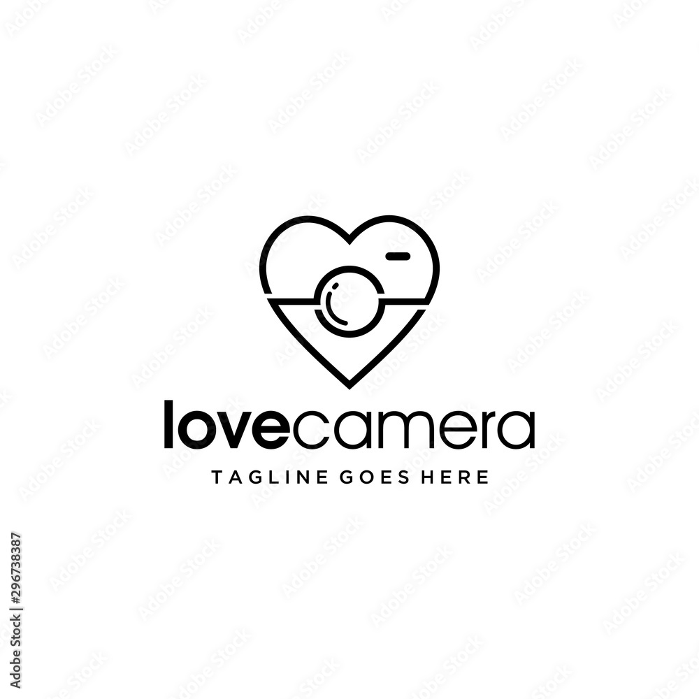 modern camera photography logo icon vector template with gear sign