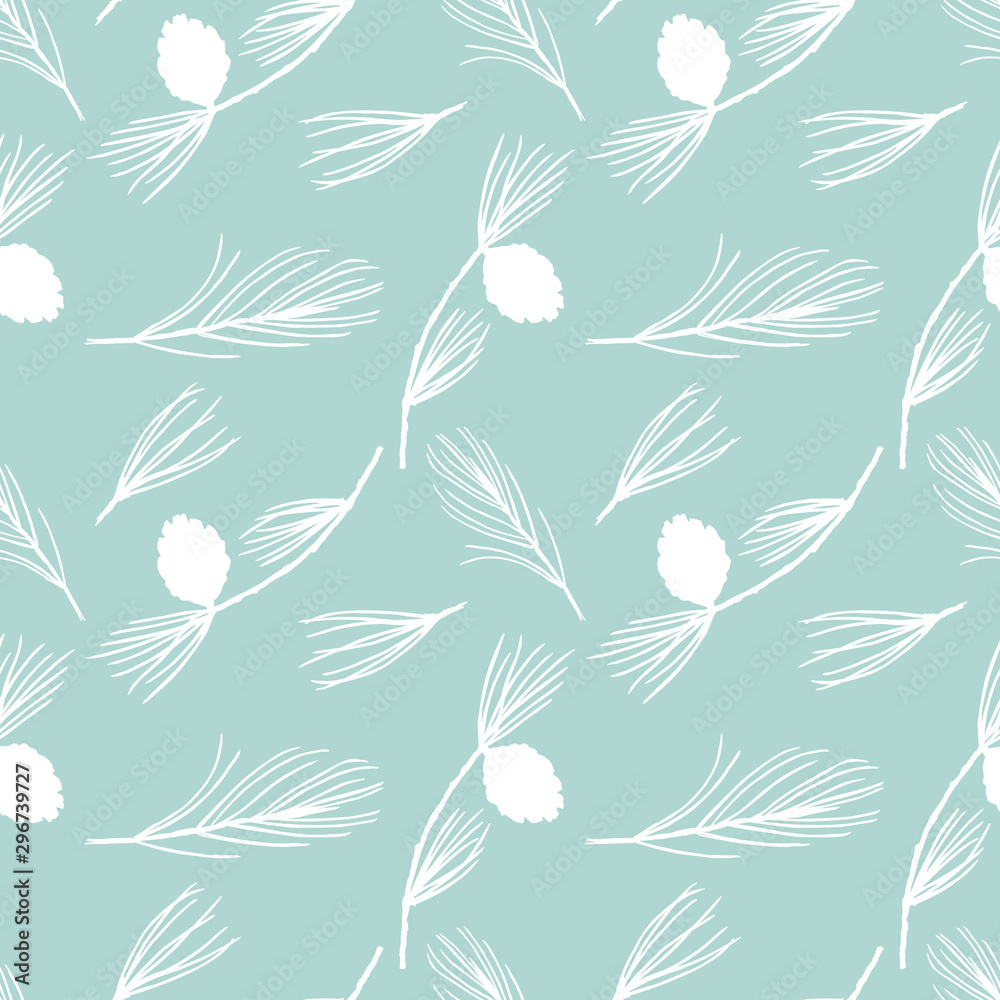 Forest pattern with pine branches on blue backgraund. Seamless pattern with watercolor illustrations. Suitable for creating invitations, cards, albums, digital scrapbooking, fabric and more. Forest pattern with pine branches on blue backgraund. Seamless pattern with watercolor illustrations. Suitable for creating invitations, cards, albums, digital scrapbooking, fabric and more.
