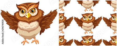 Seamless design pattern isolated on white