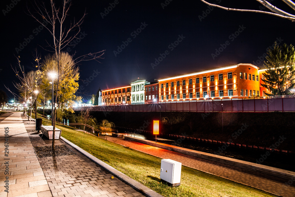 Fototapeta premium Kazan embankment, night embankment, embankment at night