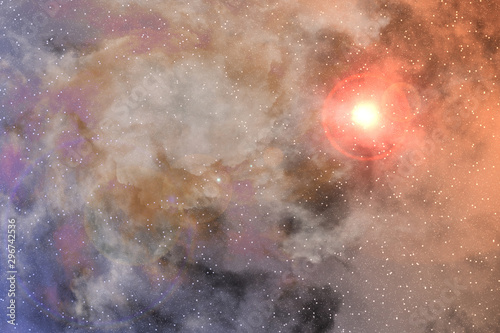 nebula in galaxy abstract background. © sirawut