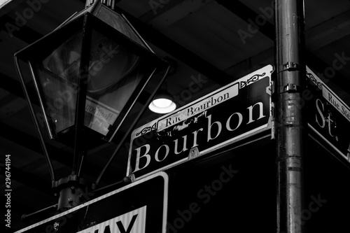 Valokuva Bourbon Street sign, New Orleans
