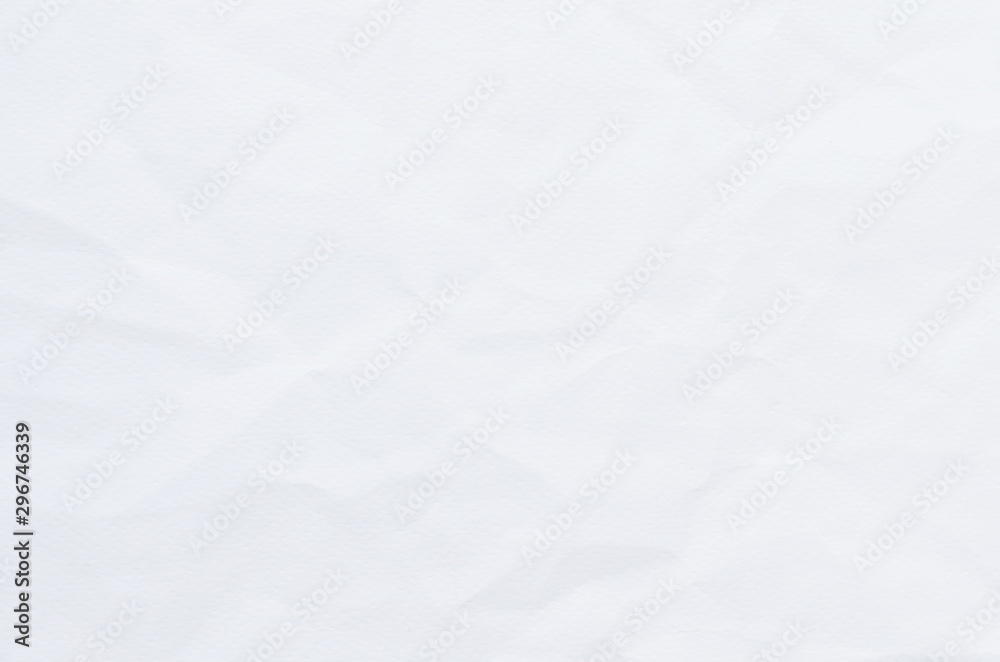 Fototapeta premium biały zmięty papier tekstura tło.