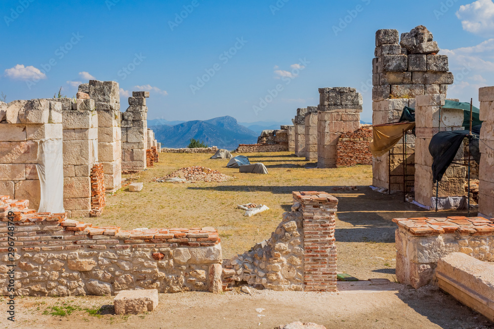 Ancient city of Sagalassos in Anatolia, Burdur, Turkey