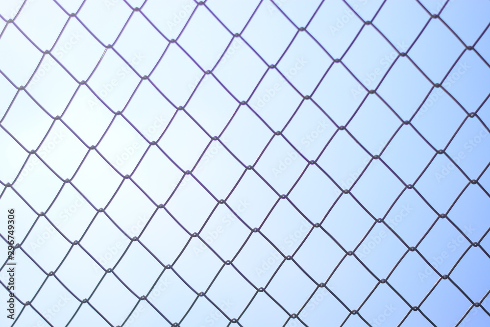 the net with natural blue sky background the net with natural blue sky background