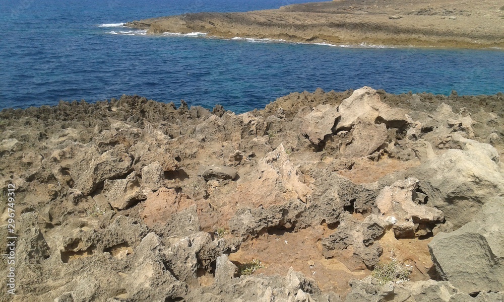 Rocky beach in Algeria, North Africa Rocky beach in Algeria, North Africa