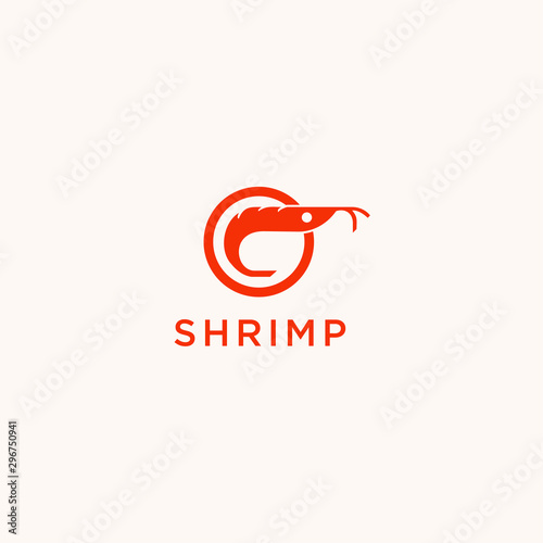 Shrimp Logo Vector Design Template