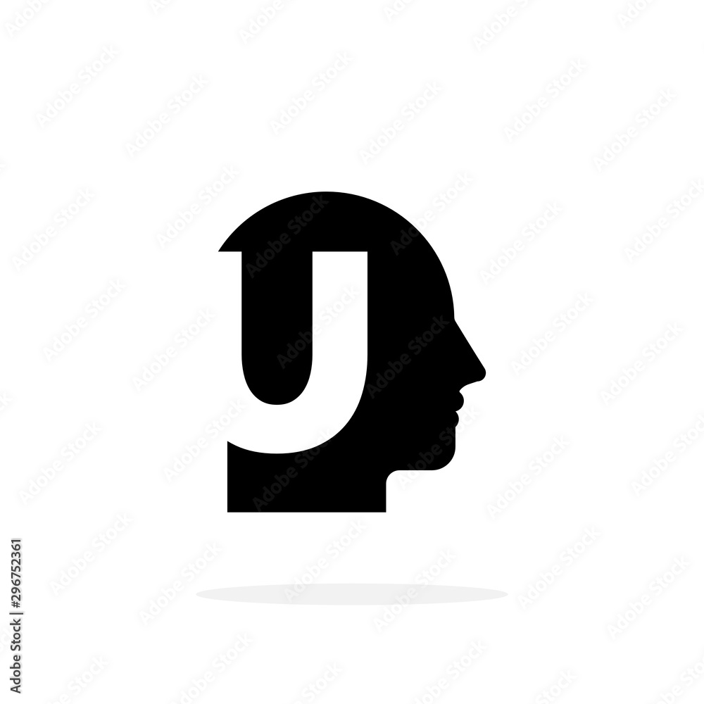 Vector Mental health Logo Letter U Vector Mental health Logo Letter U