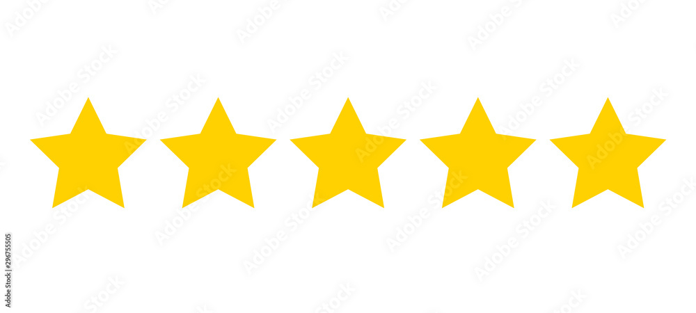 Stars rating icon set. Gold star icon set isolated on a white background Stars rating icon set. Gold star icon set isolated on a white background