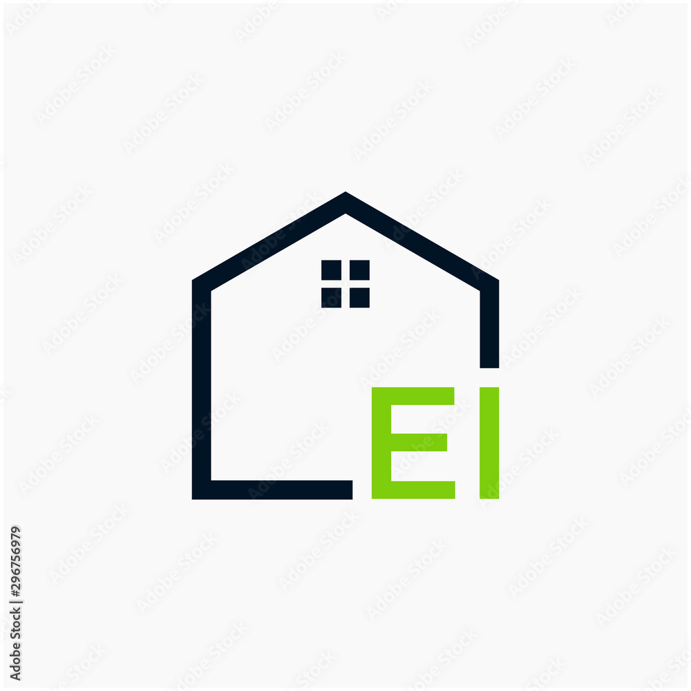 letter EI Line House Real Estate Logo. home initial E I concept. Construction logo template, Home and Real Estate icon. Housing Complex Simple Vector Log letter EI Line House Real Estate Logo. home initial E I concept. Construction logo template, Home and Real Estate icon. Housing Complex Simple Vector Log