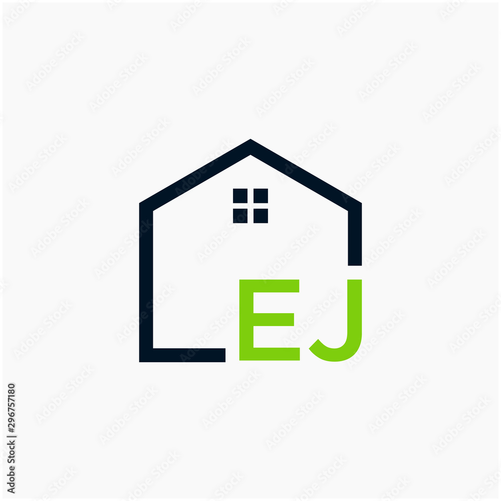 letter EJ Line House Real Estate Logo. home initial E J concept. Construction logo template, Home and Real Estate icon. Housing Complex Simple Vector Log letter EJ Line House Real Estate Logo. home initial E J concept. Construction logo template, Home and Real Estate icon. Housing Complex Simple Vector Log