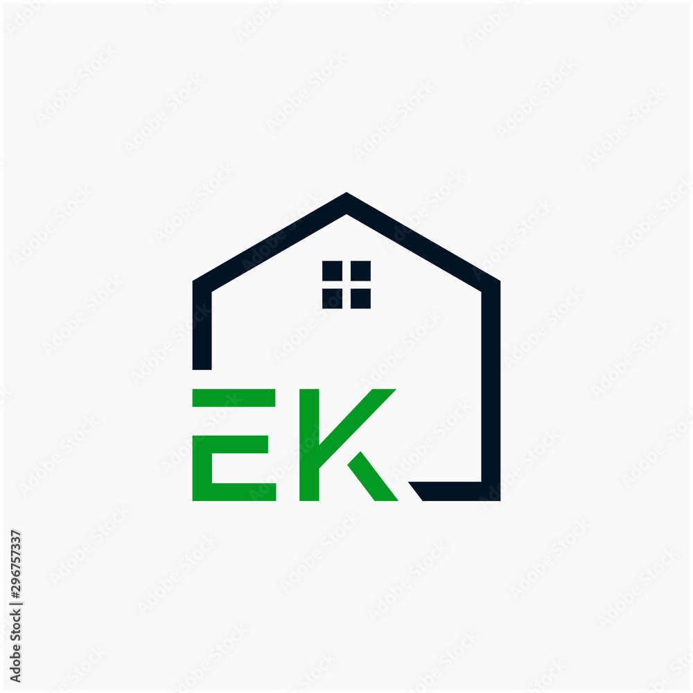 letter EK Line House Real Estate Logo. home initial E K concept. Construction logo template, Home and Real Estate icon. Housing Complex Simple Vector Log letter EK Line House Real Estate Logo. home initial E K concept. Construction logo template, Home and Real Estate icon. Housing Complex Simple Vector Log