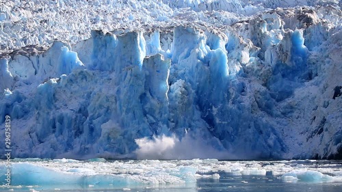 Huge Hubbard Glacier Calving, Hubbard Glacier, Alaska photo