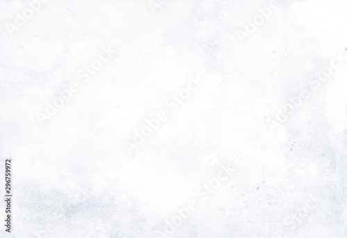 Blanc de Blanc. Watercolor background with light splashes for artistic banner, template postcard design. Abstract water in trendy minimal style with tender ombre painting. Watercolour vintage texture