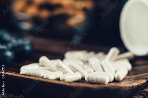 Trans-Pterostilbene Supplement Capsules photo