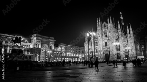 Cathedral in Milano at night