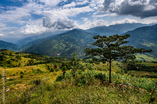 Mu Cang Chai, landscape terraced rice field near Sapa, northern Vietnam photo