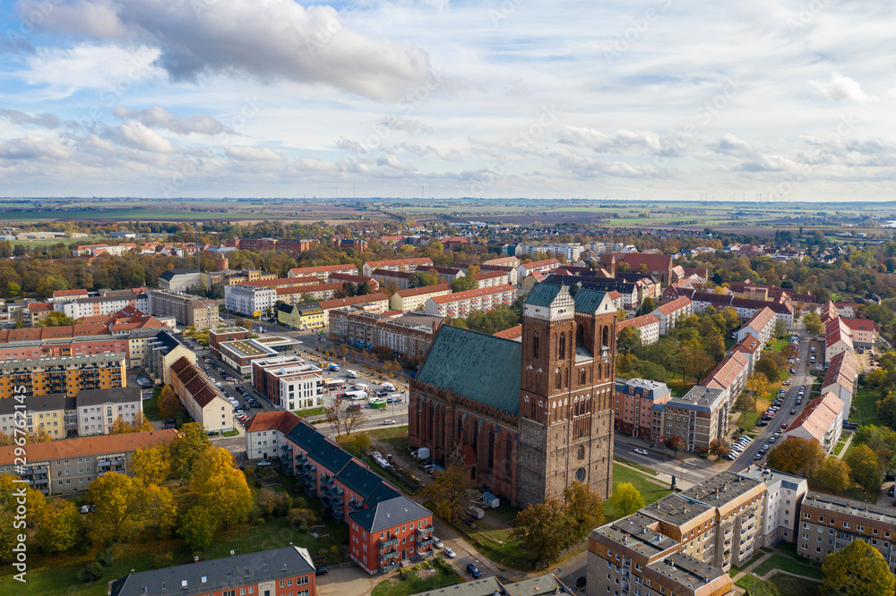 Aussicht auf die Marienkirche in Prenzlau